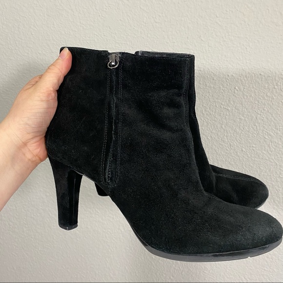 Anne Klein Shoes | AK Anne Klein Black Iflex Carolina Suede Leather Boots Size 9M | Color: Black | Size: 9 | Verayaro's Closet